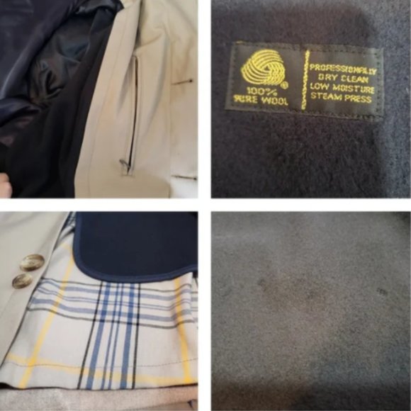 Brooks Brothers Trench Coat Removable Wool Liner - Picture 5 of 5